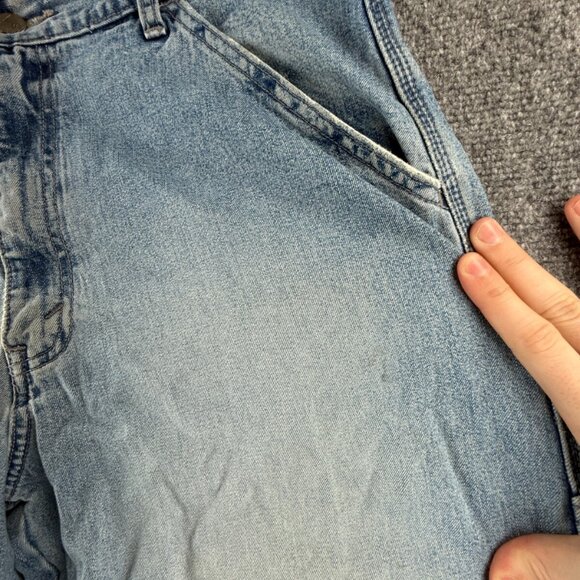 VTG Levis Silvertab Denim Carpenter Jeans Painter Blue Cotton Faded ACTL 34x29 - Picture 9 of 16